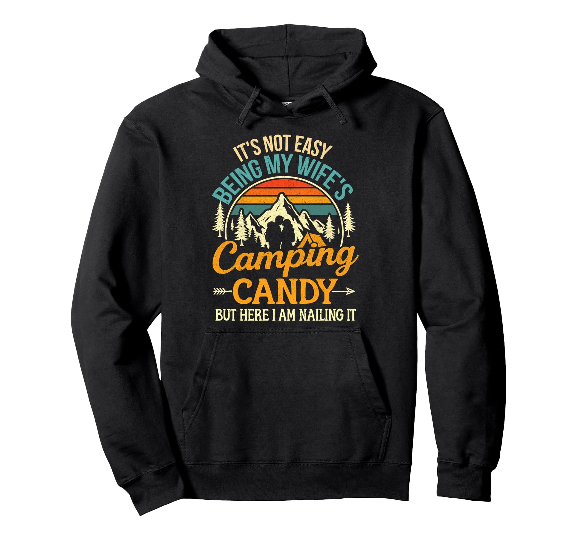 Husband And Wife Camping Partners Hoodie - Trendy Graphic Men Women - T-Shirt, Sweatshirt, Hoodie