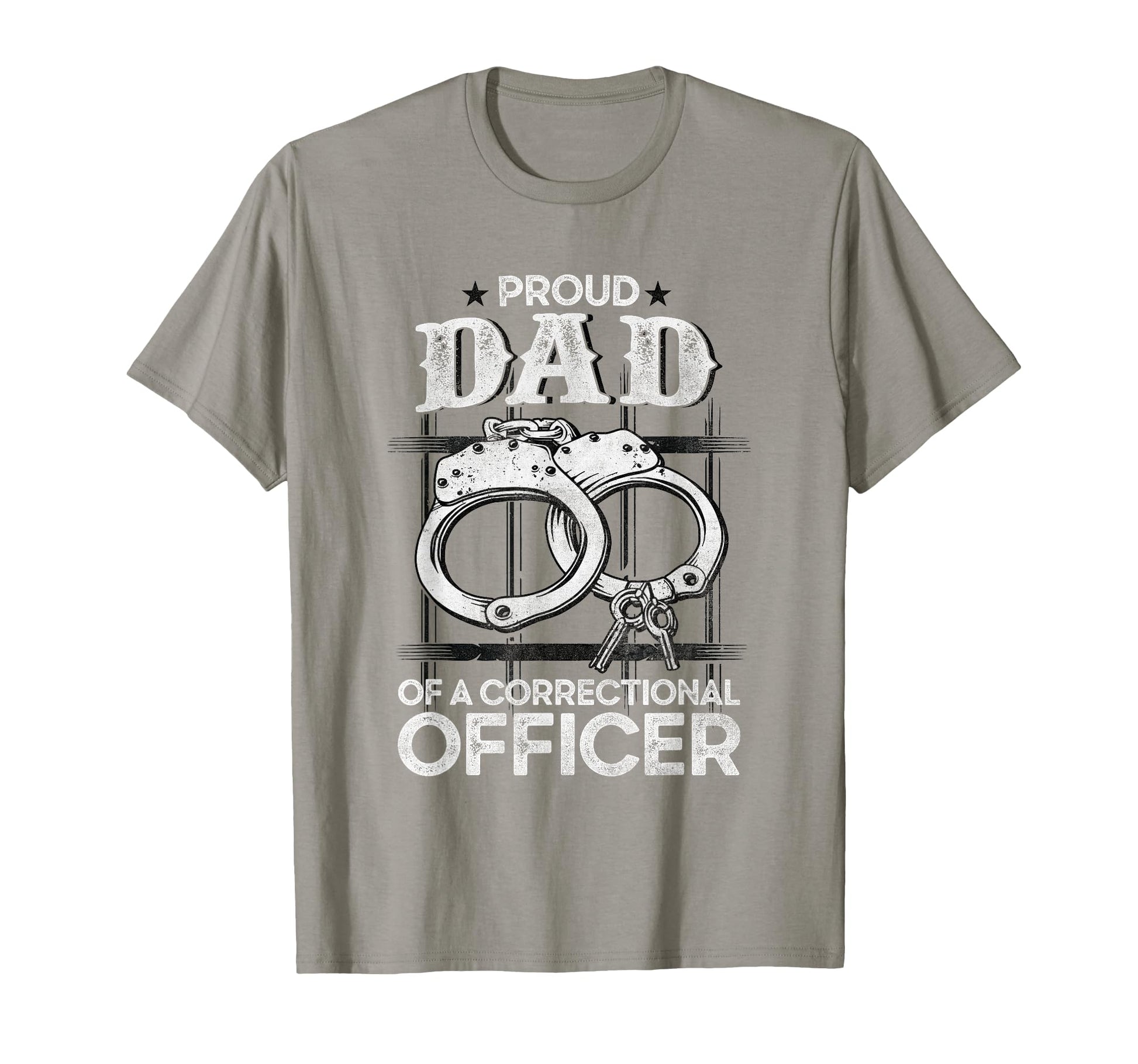 Proud Dad Correctional Officer Police T-Shirt - Minimalist Print Men Women - T-Shirt, Sweatshirt, Hoodie
