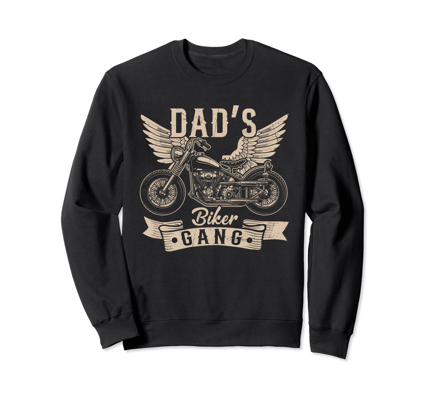 Dads Biker Gang Proud Motorcycle Sweatshirt - Aesthetic Graphic for Adults - T-Shirt, Sweatshirt, Hoodie