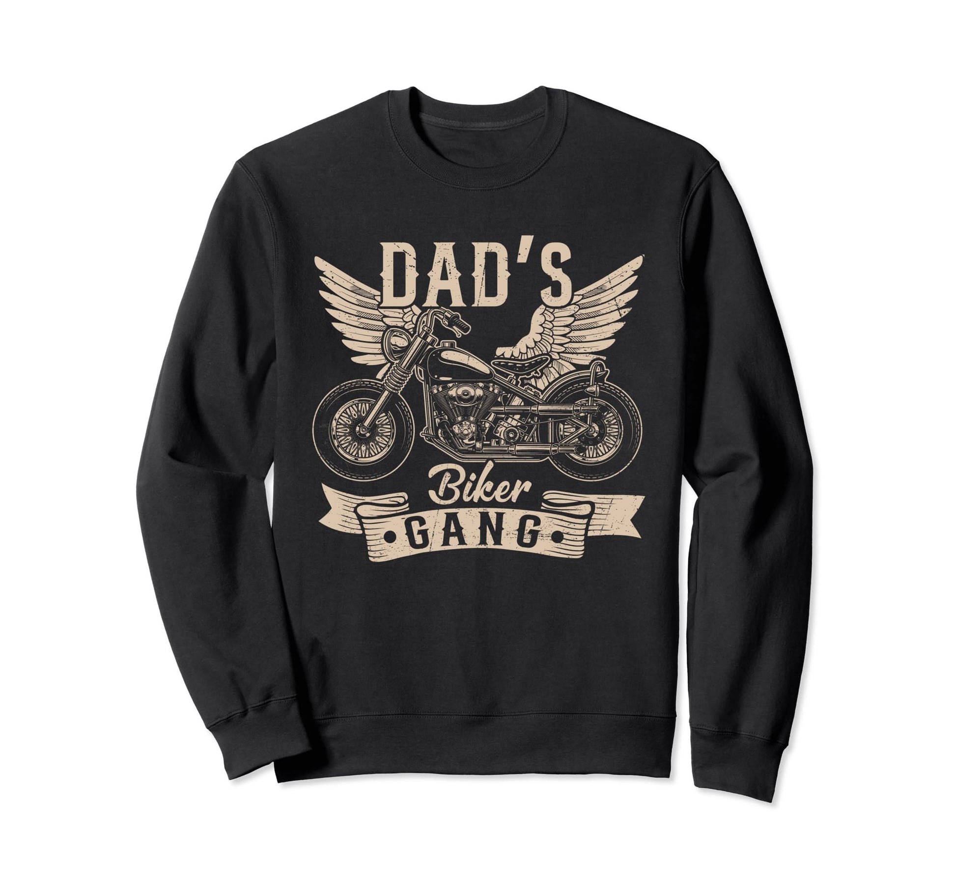 Dads Biker Gang Proud Motorcycle Sweatshirt - Aesthetic Graphic for Adults - T-Shirt, Sweatshirt, Hoodie