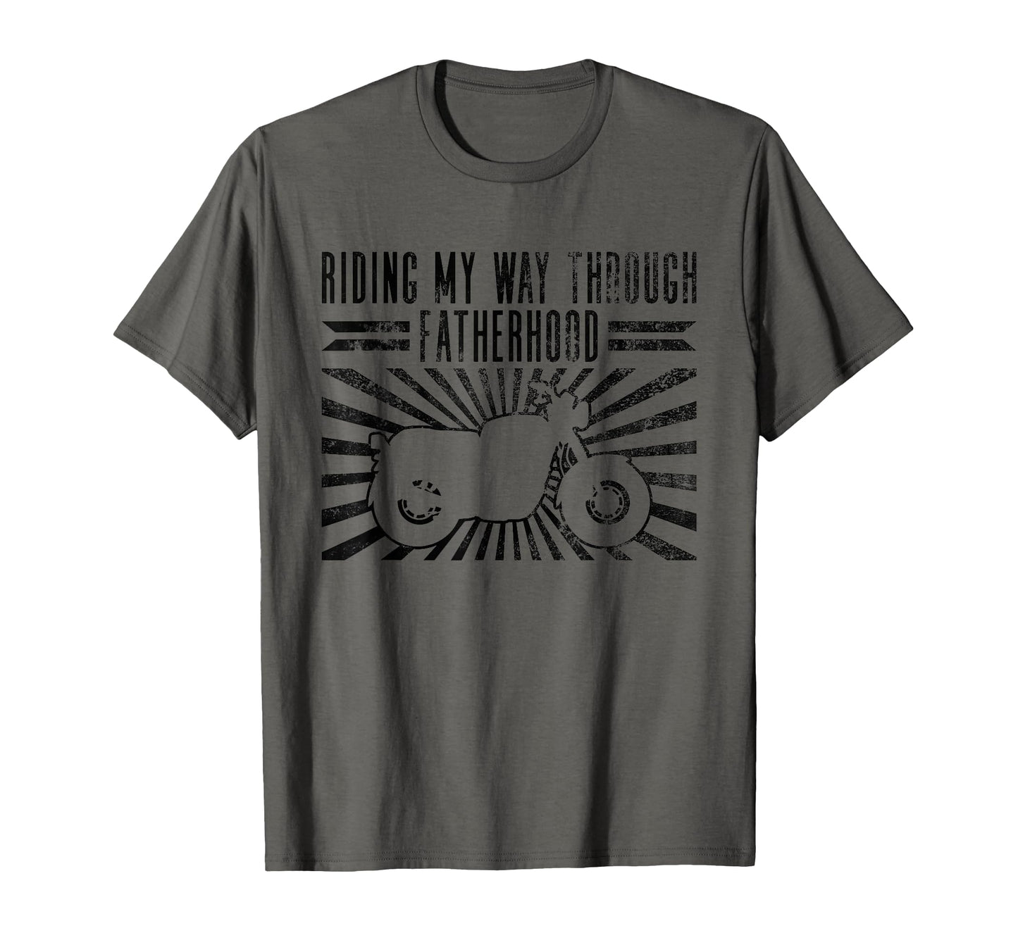 Riding My Way Through Fatherhood T-Shirt - Aesthetic Graphic Men Women - T-Shirt, Sweatshirt, Hoodie