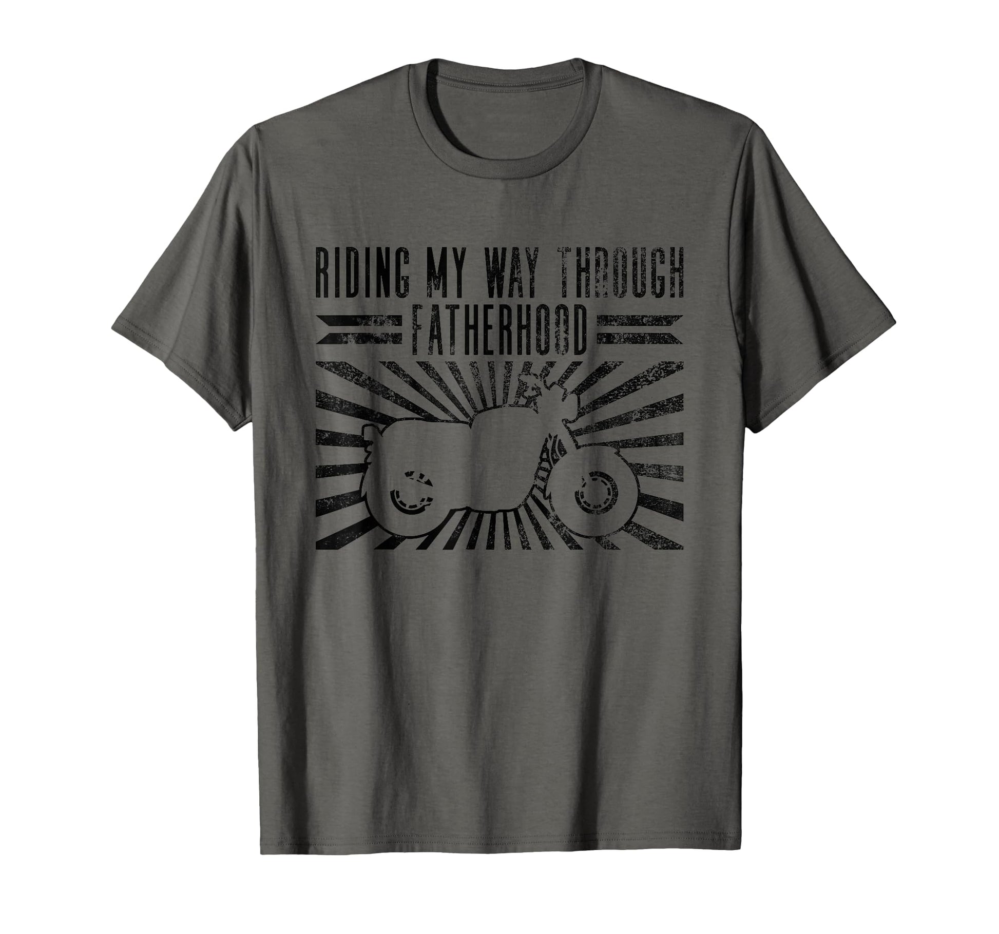 Riding My Way Through Fatherhood T-Shirt - Aesthetic Graphic Men Women - T-Shirt, Sweatshirt, Hoodie