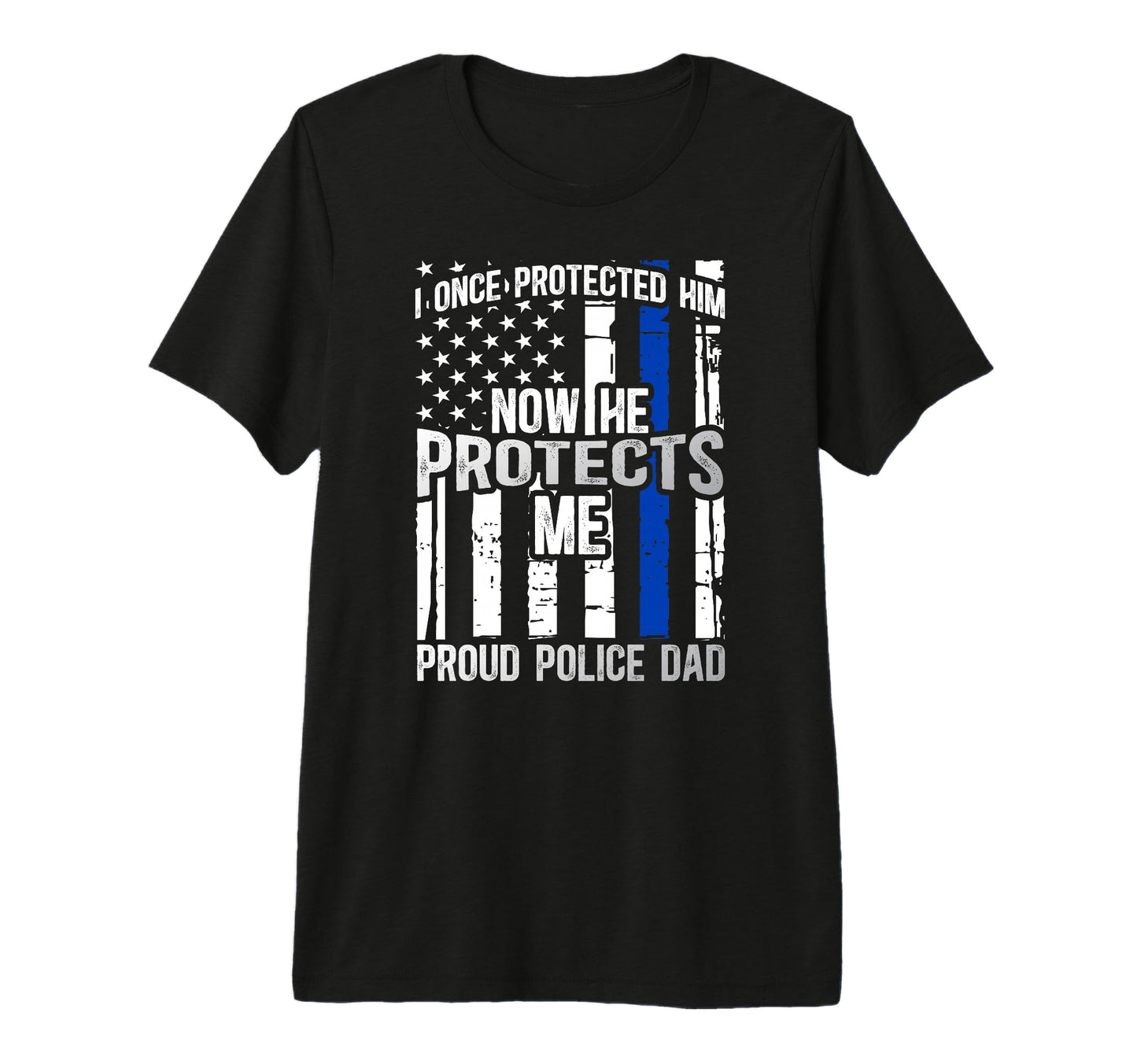 Mens Proud Police Dad Policeman Dad Police T-Shirt - Trendy Graphic Unisex - T-Shirt, Sweatshirt, Hoodie