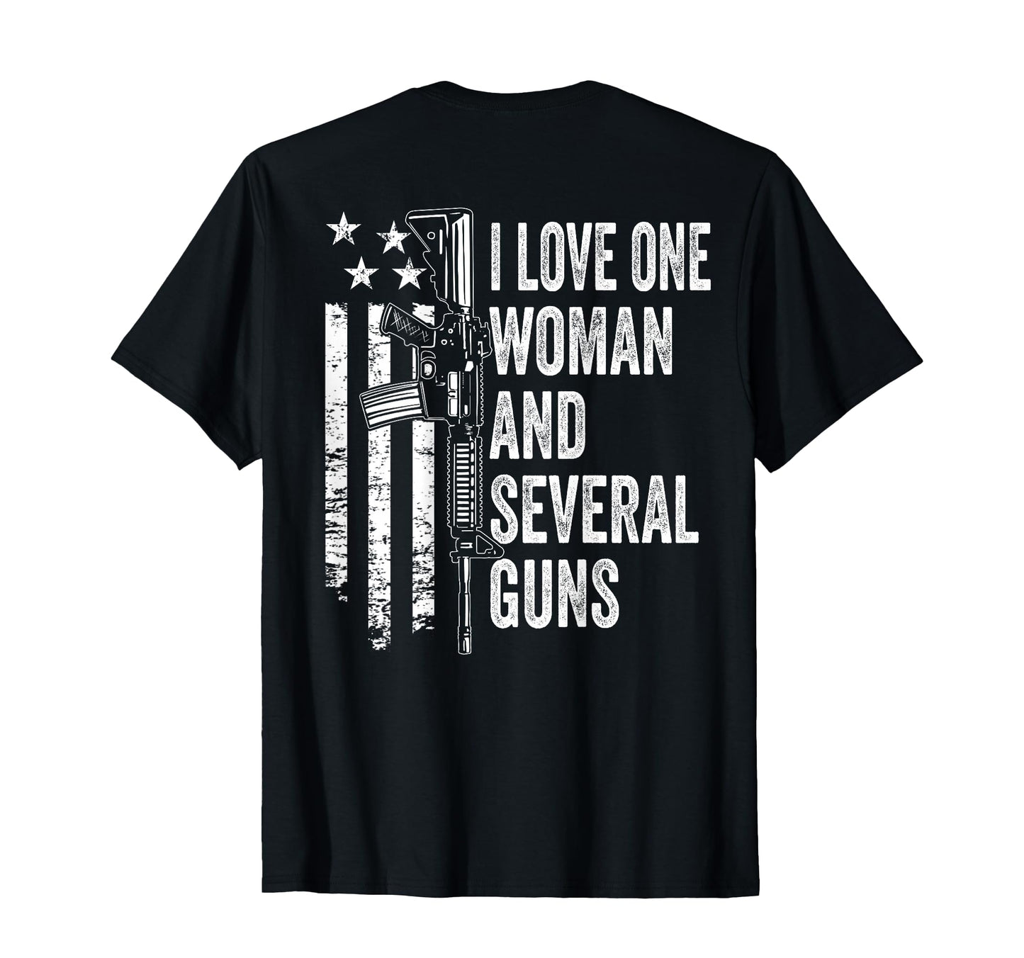 I Love One And Several Guns Husband T-Shirt - Trendy Graphic for Adults - T-Shirt, Sweatshirt, Hoodie