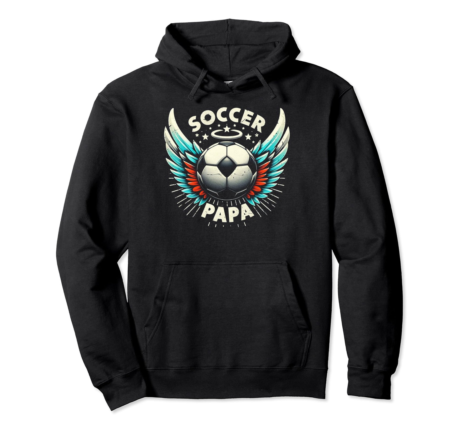 Soccer Papa Family Matching Dad Hoodie - Minimalist Print Men Women - T-Shirt, Sweatshirt, Hoodie