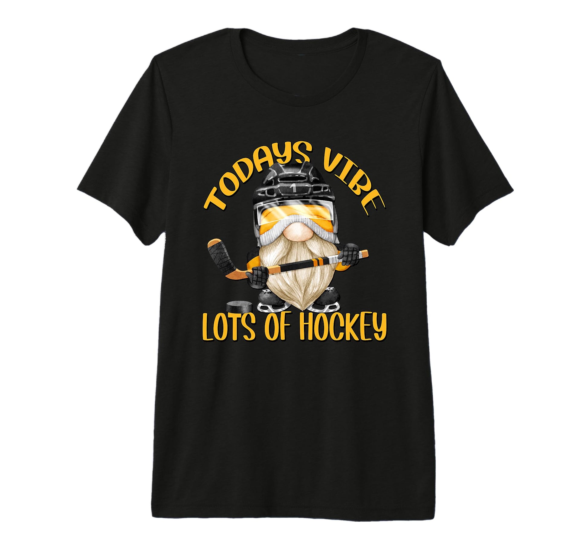 Funny Gnome Dad Hockey And Hockey T-Shirt - Minimalist Print Men Women - T-Shirt, Sweatshirt, Hoodie