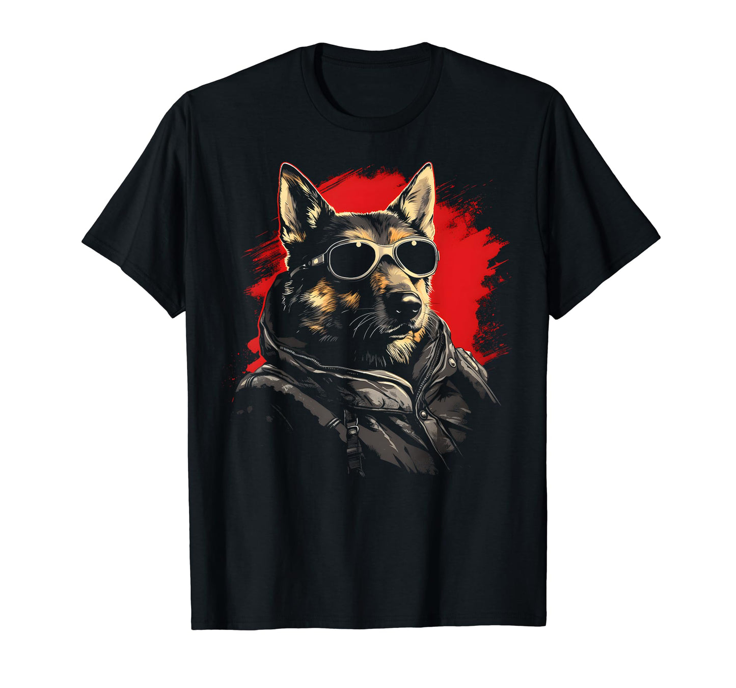 Motorcycle Dad Biker Dog German T-Shirt - Casual Everyday Wear for Adults - T-Shirt, Sweatshirt, Hoodie