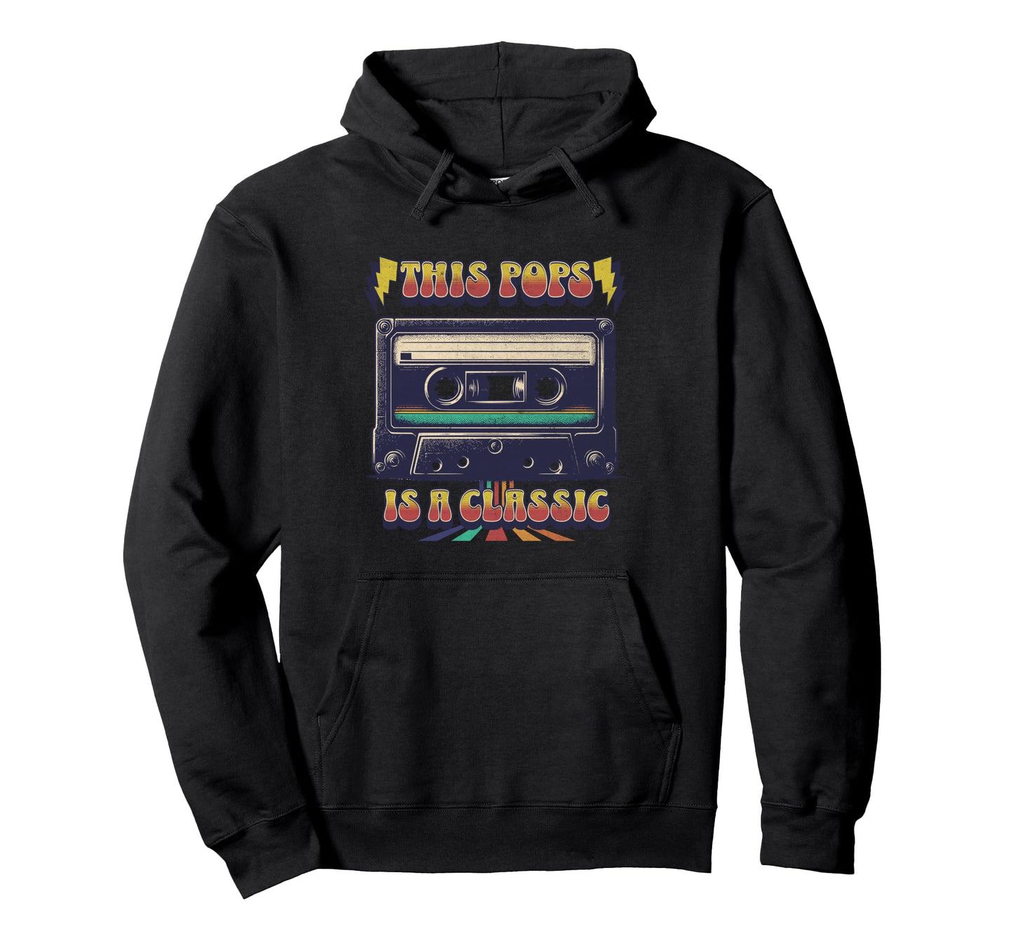 This Pops Is Cassette Tape Music Hoodie - Fun Novelty Design Men Women - T-Shirt, Sweatshirt, Hoodie