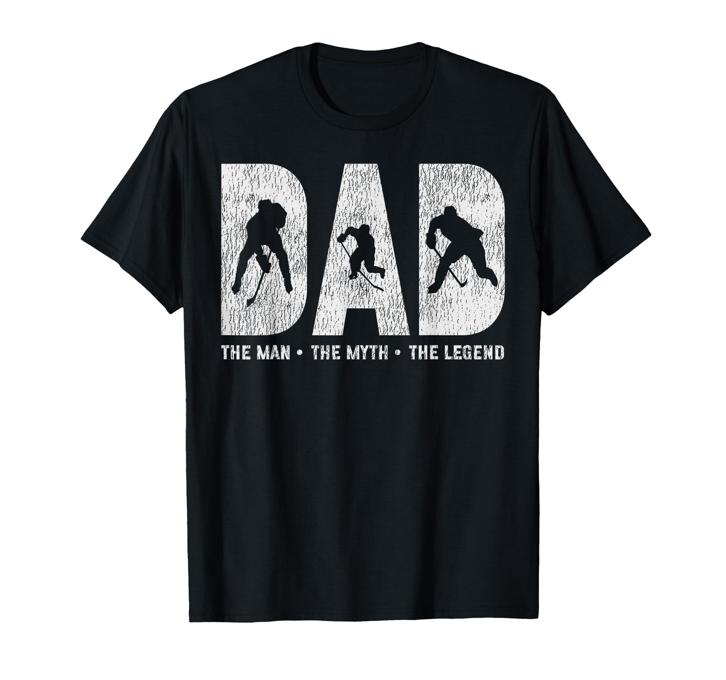 Ice Hockey Dad Father Dad Myth Legend T-Shirt - Unique Graphic Unisex - T-Shirt, Sweatshirt, Hoodie