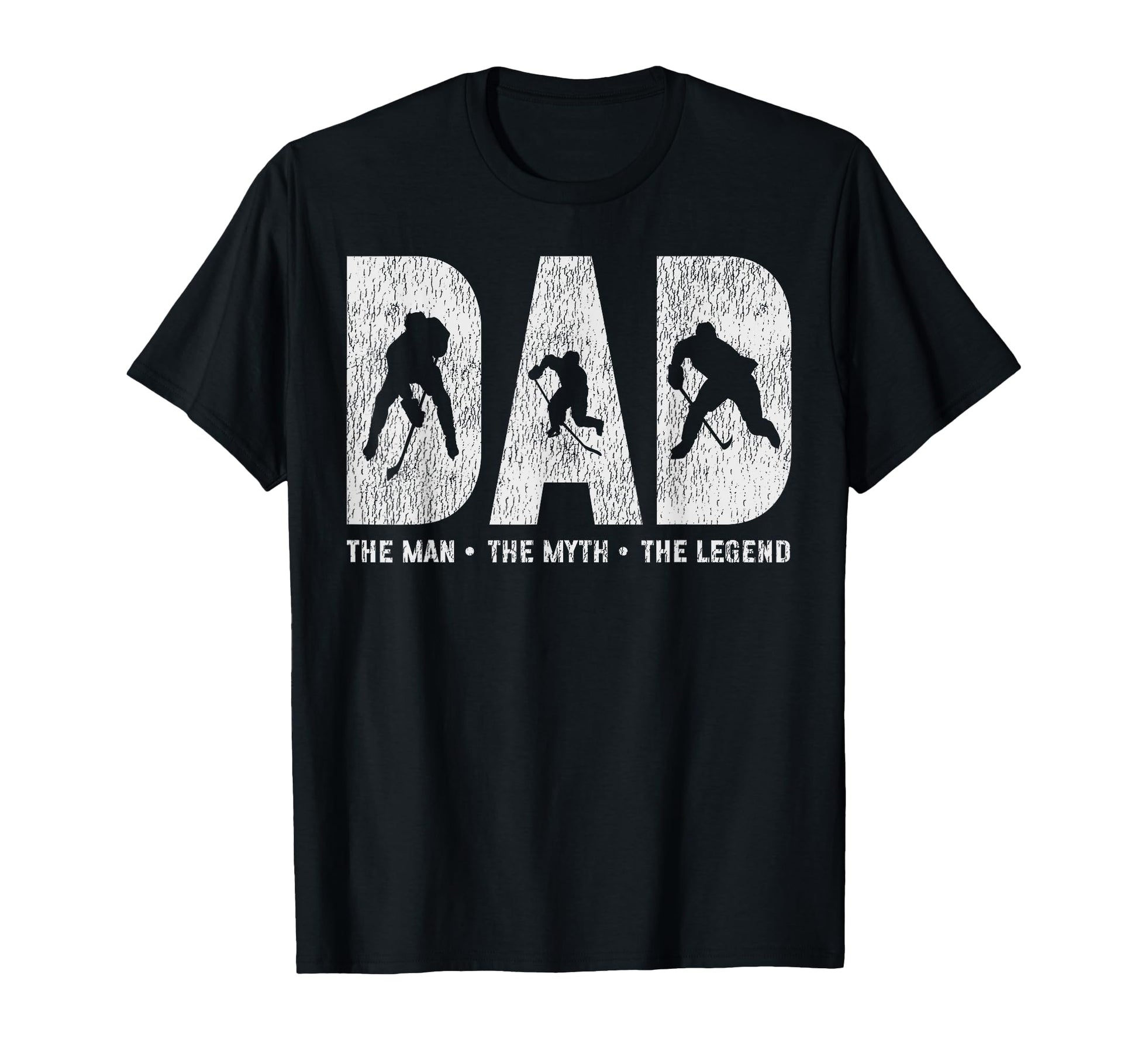 Ice Hockey Dad Father Dad Myth Legend T-Shirt - Unique Graphic Unisex - T-Shirt, Sweatshirt, Hoodie