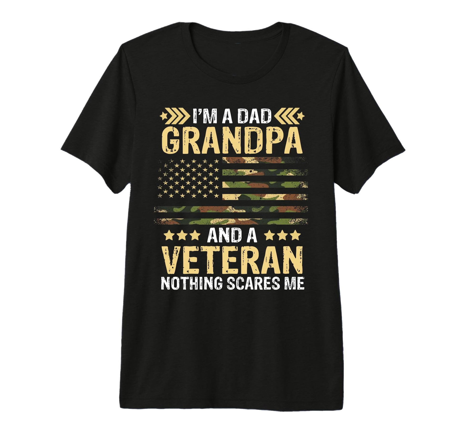 Im Dad Grandpa And Veteran Us Military T-Shirt - Unique Graphic Men Women - T-Shirt, Sweatshirt, Hoodie