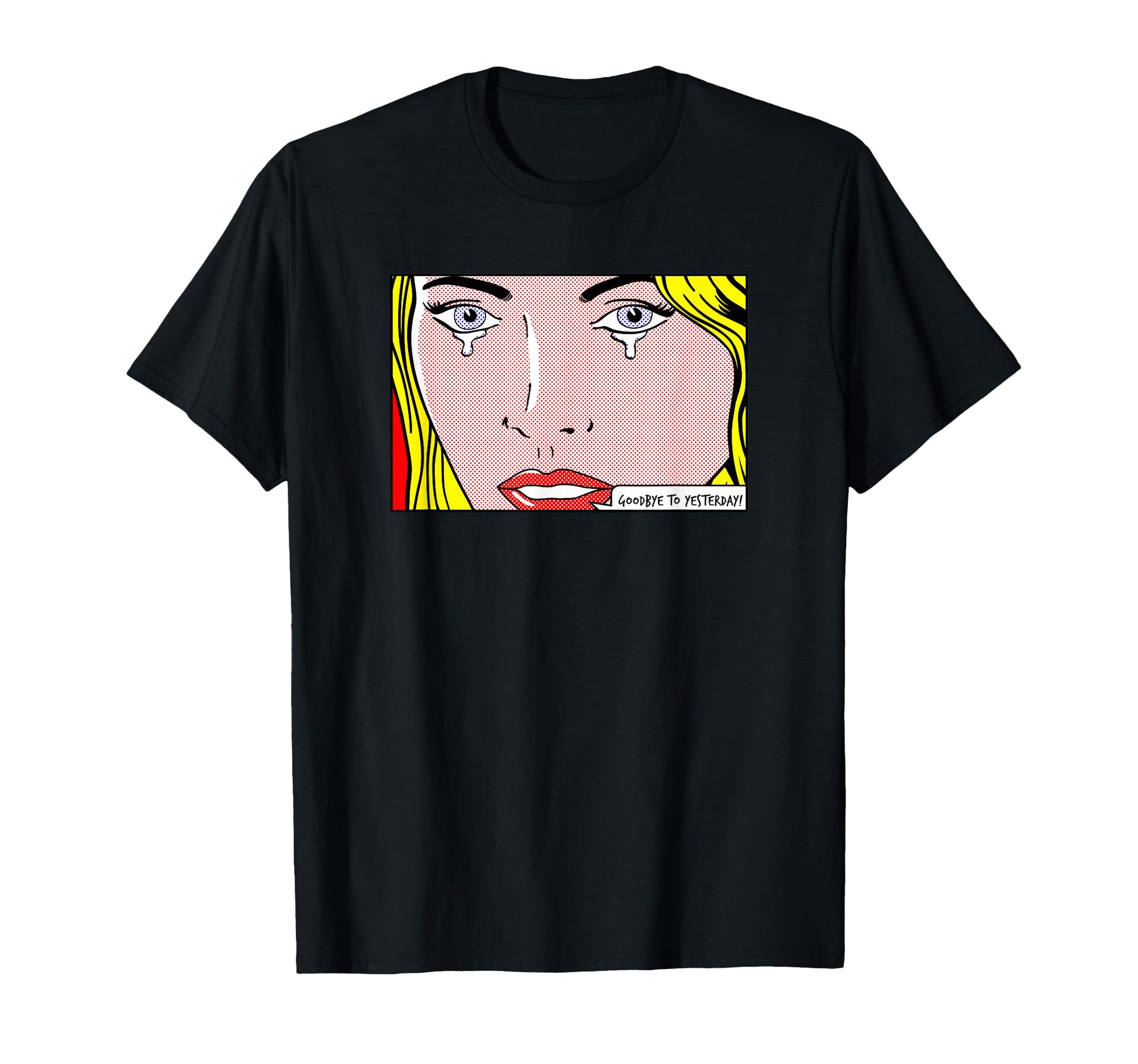 Crying Blond Pop Art Lovers T-Shirt - Unique Graphic Men Women - T-Shirt, Sweatshirt, Hoodie