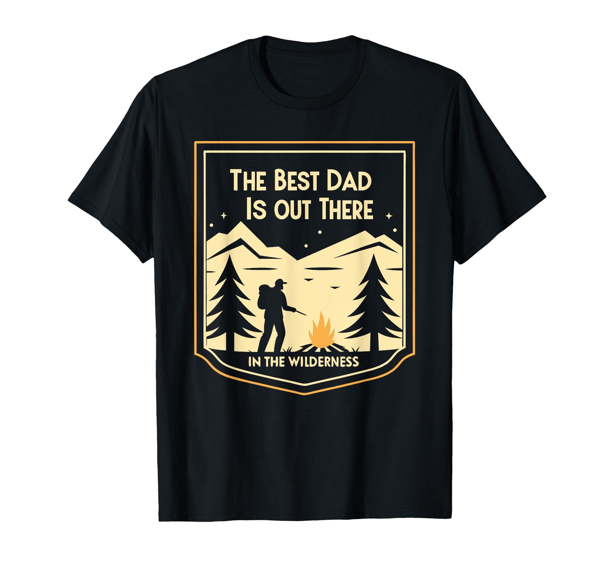 Fathers Day Hiking Best Dad Is Out There T-Shirt - Graphic Print for Adults - T-Shirt, Sweatshirt, Hoodie