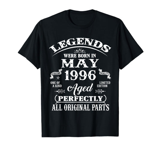 30Th Birthday Gift Legend Born May T-Shirt - Minimalist Print Men Women - T-Shirt, Sweatshirt, Hoodie