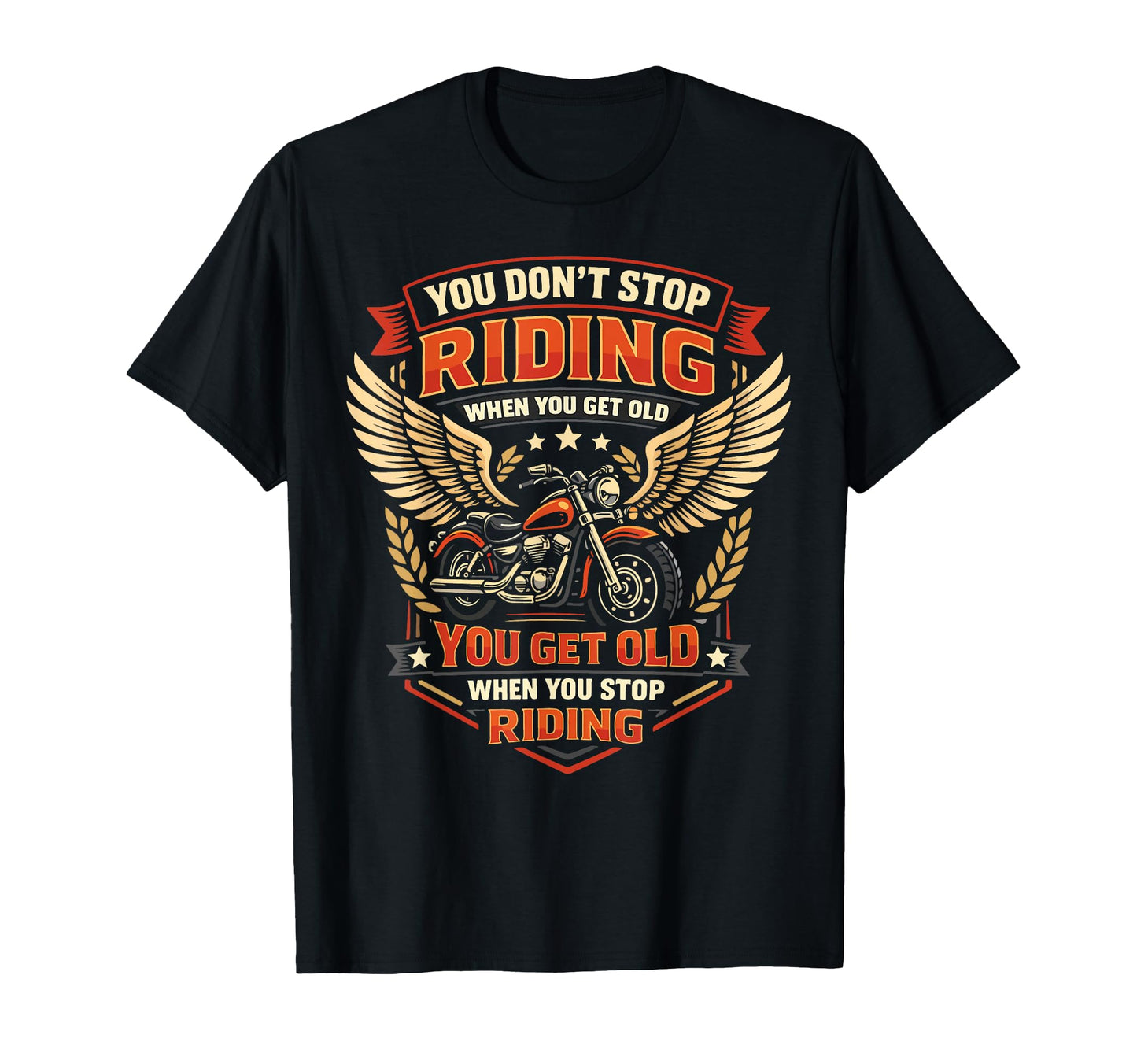 Motorcycle Biker Retired Grandpa T-Shirt - Casual Everyday Wear Men Women - T-Shirt, Sweatshirt, Hoodie