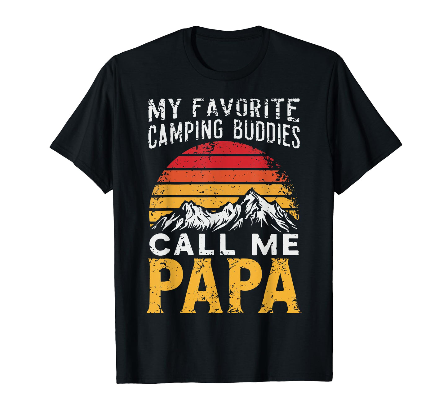 Camping Papa Novelty Funny Dad Grandpa T-Shirt - Aesthetic Graphic Unisex - T-Shirt, Sweatshirt, Hoodie