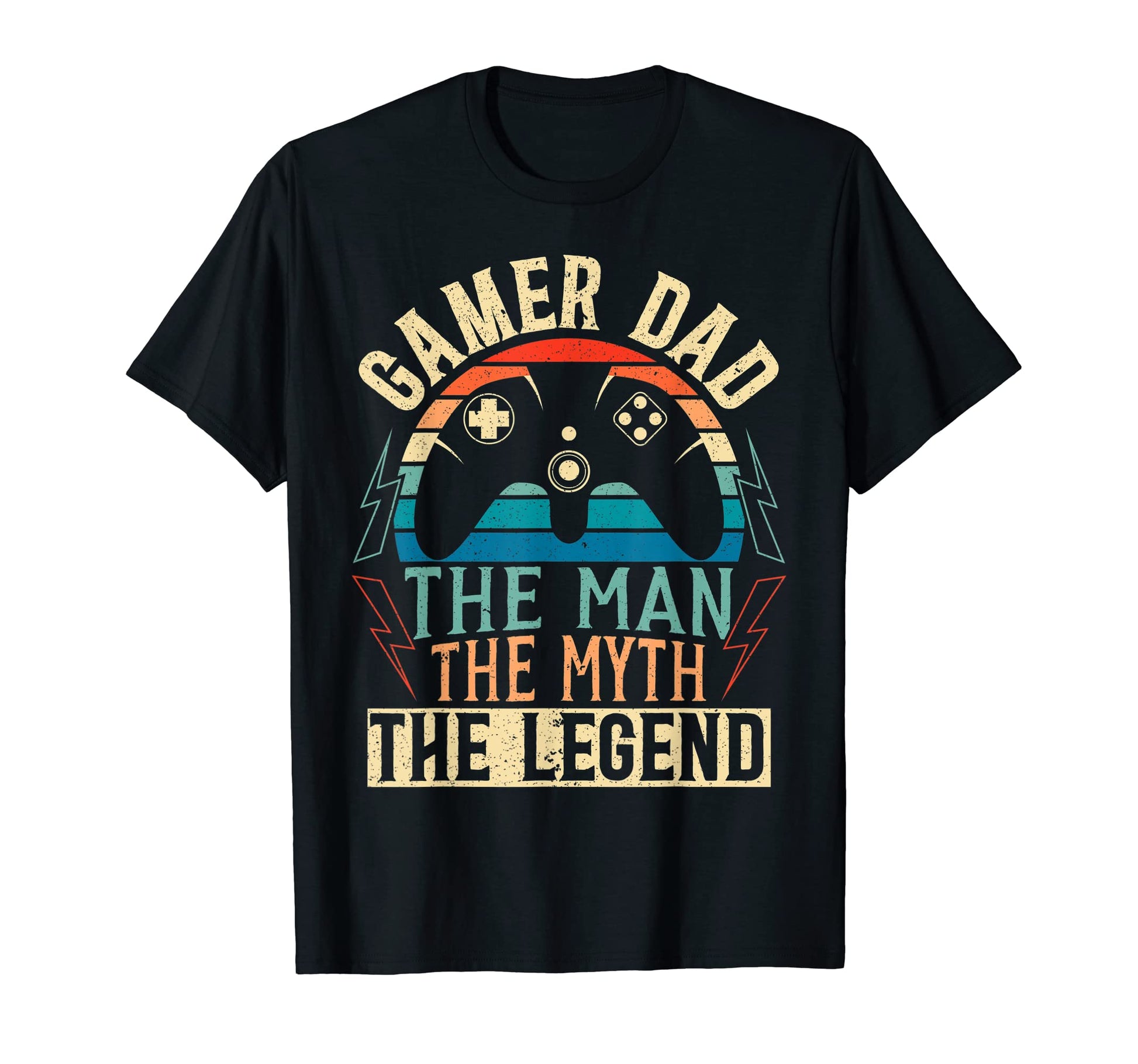 Mens Gamer Dad Myth Legend Gaming Father T-Shirt - Graphic Print Men Women - T-Shirt, Sweatshirt, Hoodie