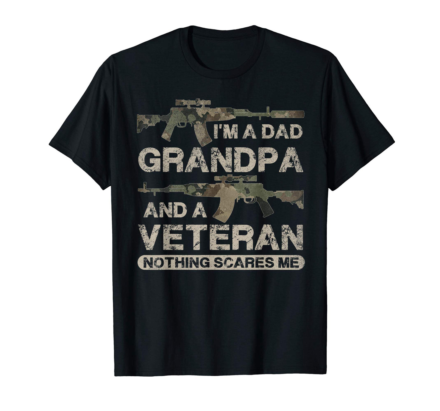 Im Dad Grandpa And Veteran Army Camo T-Shirt - Custom Art Print Unisex - T-Shirt, Sweatshirt, Hoodie