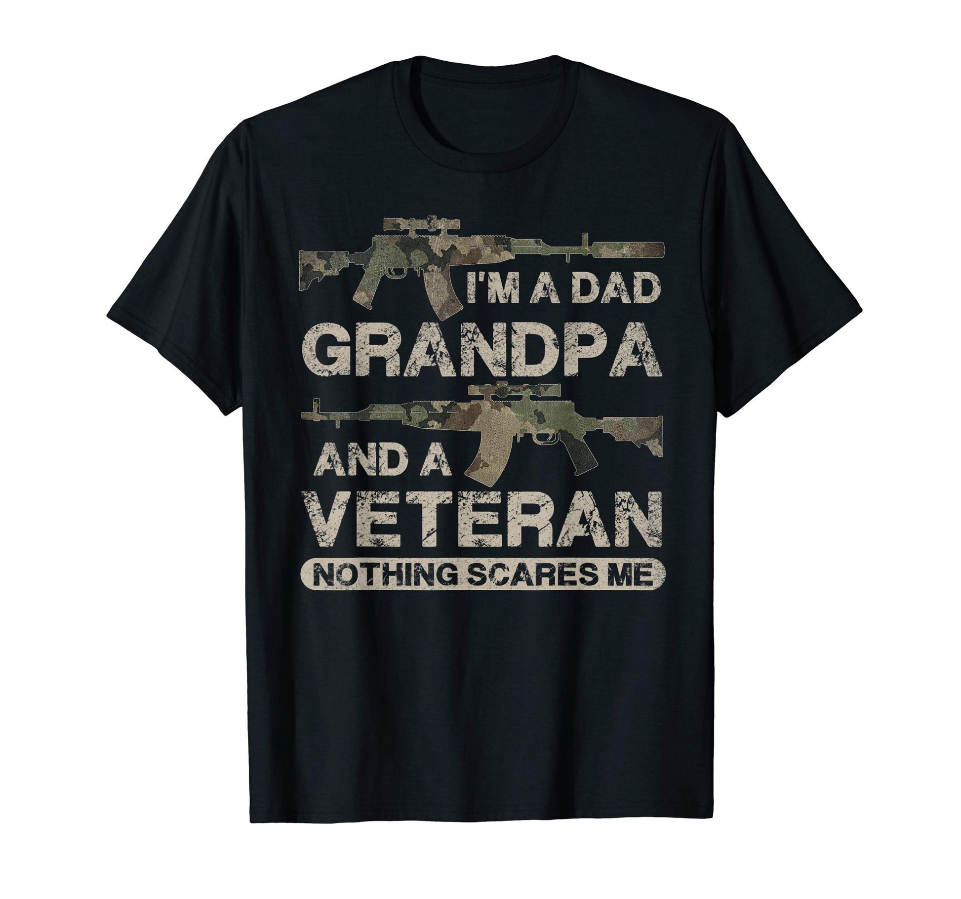 Im Dad Grandpa And Veteran Army Camo T-Shirt - Custom Art Print Unisex - T-Shirt, Sweatshirt, Hoodie