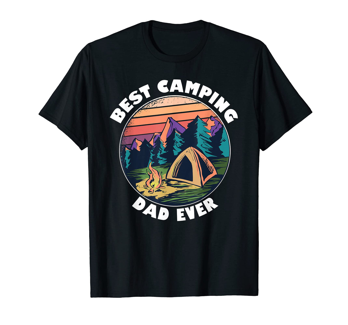 Mens Camping Dad Best Dad Camper Gift T-Shirt - Trendy Graphic for Adults - T-Shirt, Sweatshirt, Hoodie