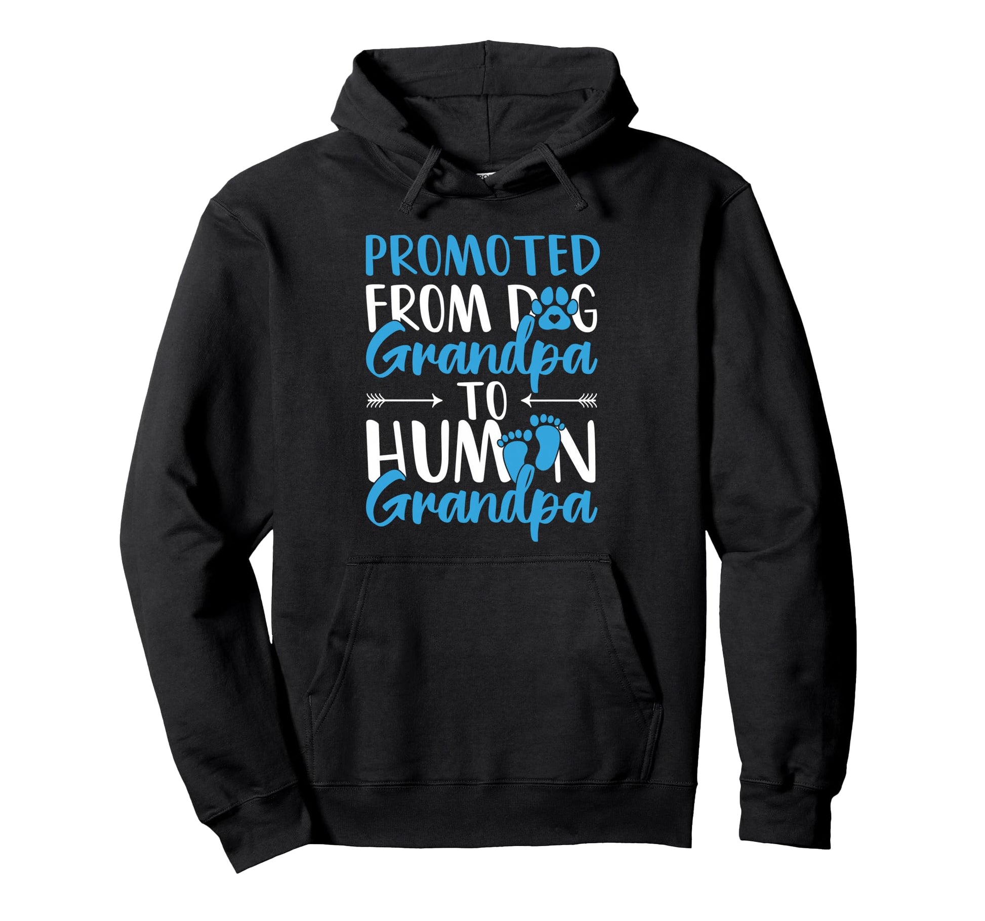 Promoted From Dog Grandpa To Human Hoodie - Aesthetic Graphic Men Women - T-Shirt, Sweatshirt, Hoodie