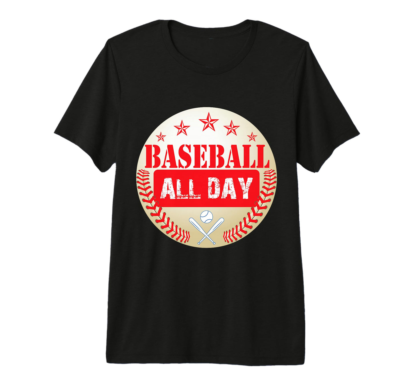Baseball All Day Baseball Player T-Shirt - Aesthetic Graphic Men Women - T-Shirt, Sweatshirt, Hoodie