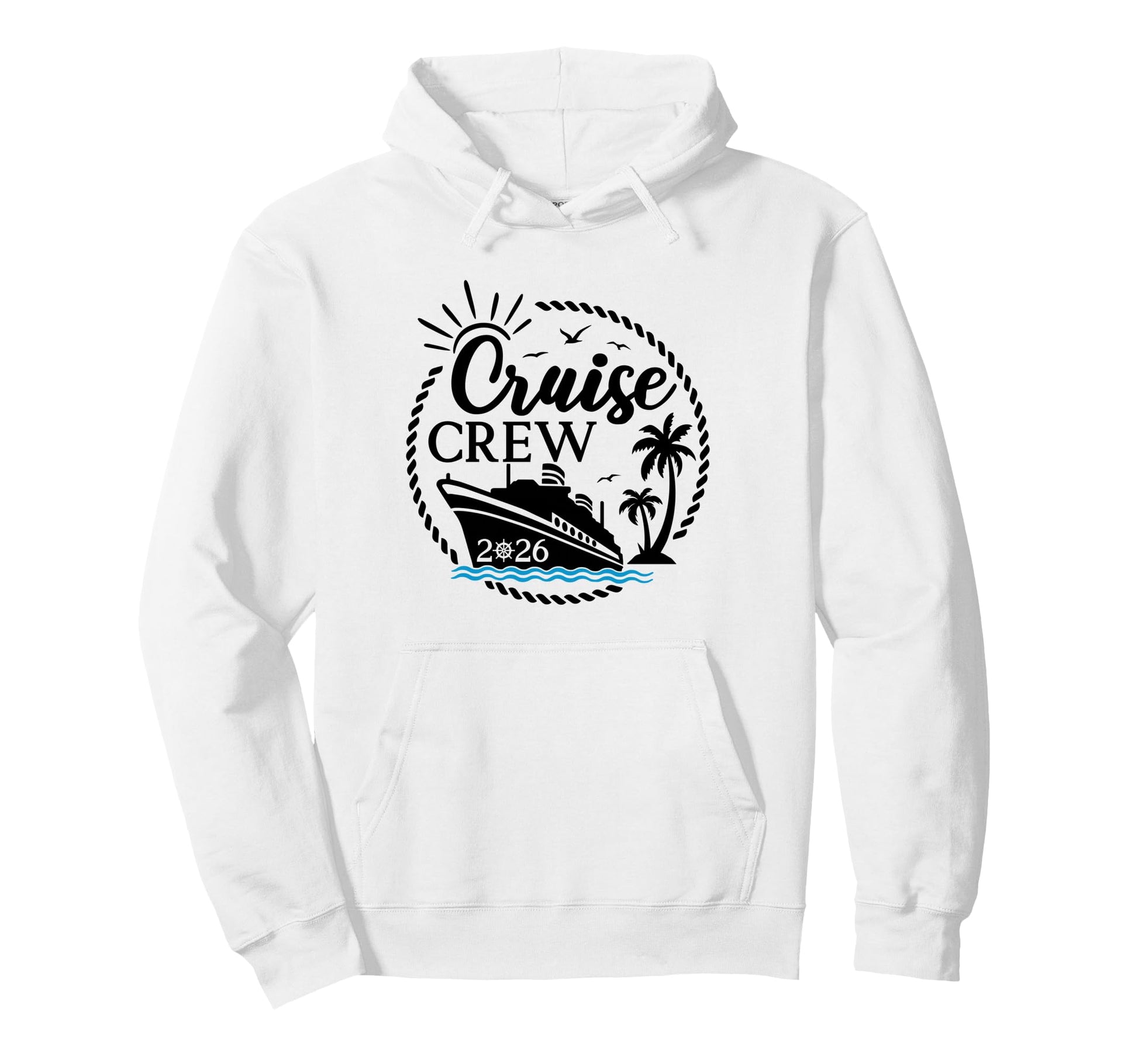 Cruise Crew 2026 Summer Vacation Matching Hoodie - Streetwear Style Unisex - T-Shirt, Sweatshirt, Hoodie