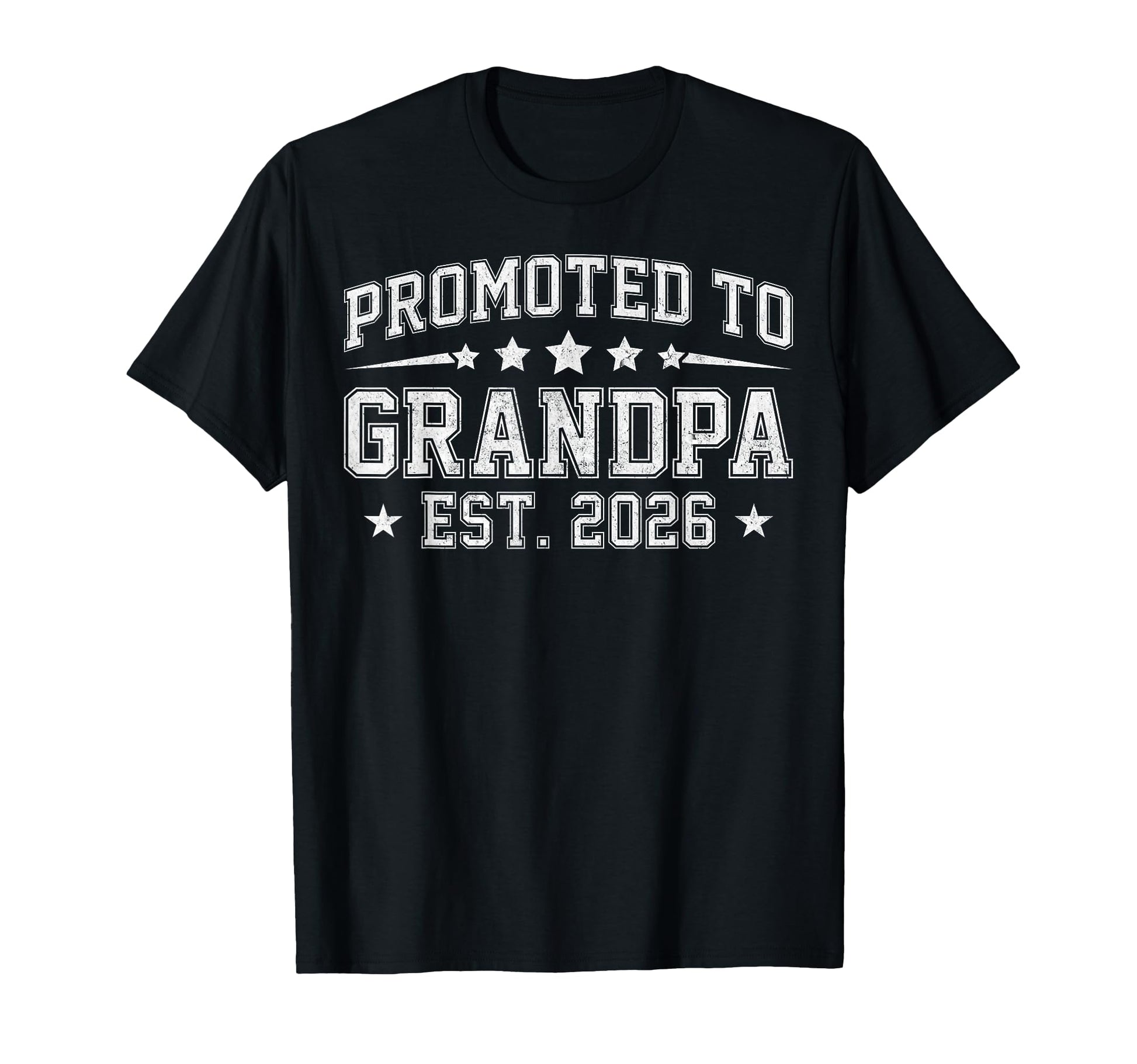 Mens Promoted To Grandpa Est 2026 T-Shirt - Custom Art Print Unisex - T-Shirt, Sweatshirt, Hoodie