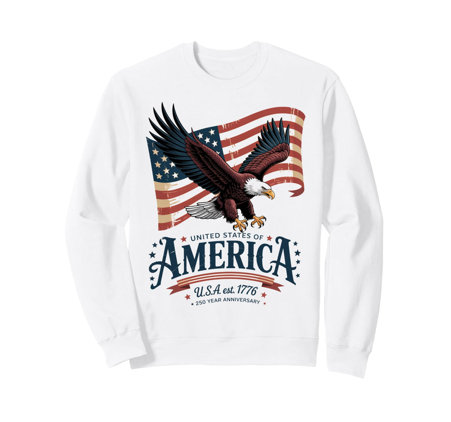 United States 250 Year Anniversary Brand Hoodie - Graphic Print Unisex - T-Shirt, Sweatshirt, Hoodie