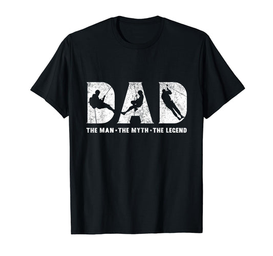 Canyoning Dad Myth Legend Fathers Day T-Shirt - Unique Graphic Unisex - T-Shirt, Sweatshirt, Hoodie