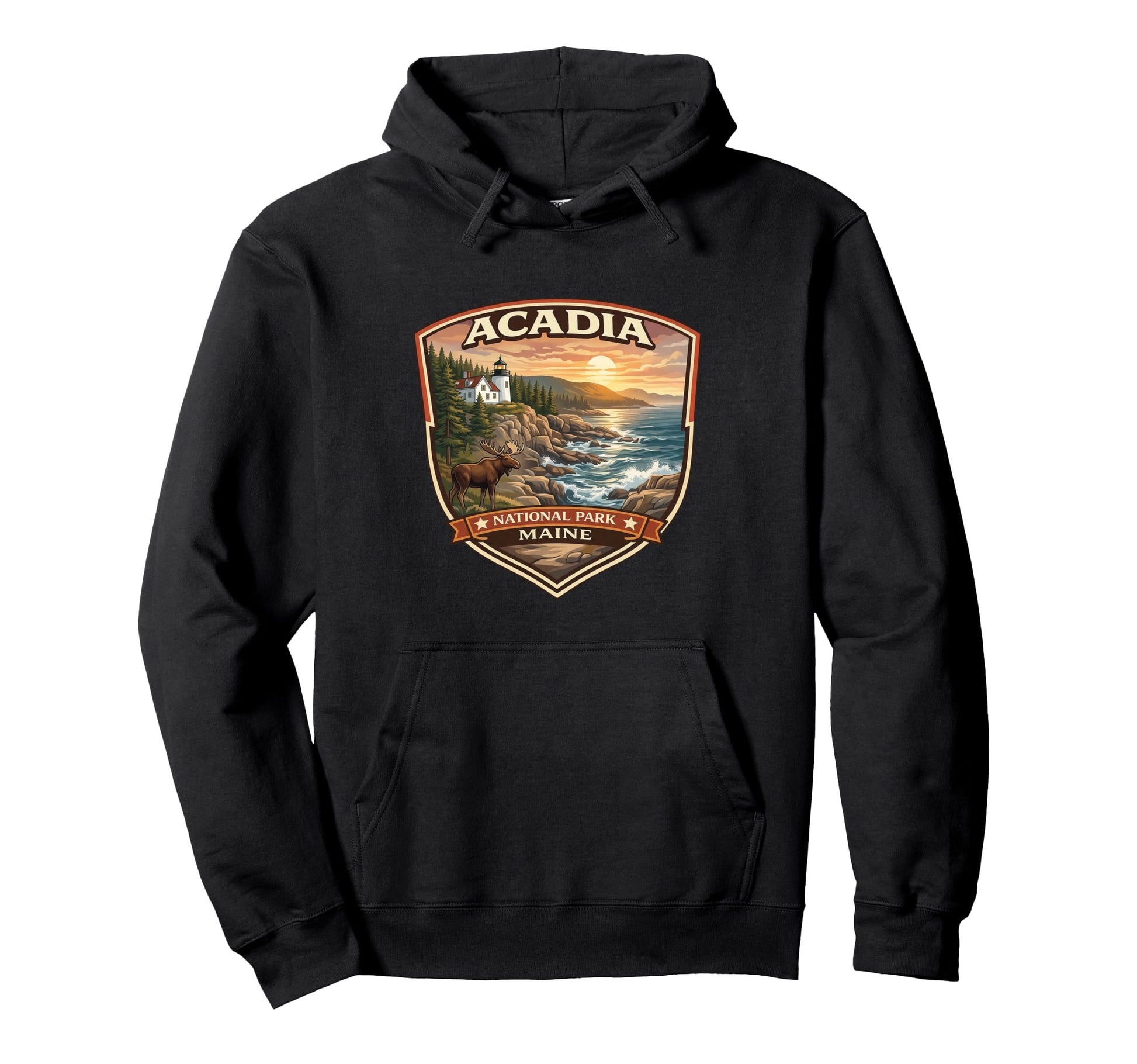 Acadia National Park Maine Novelty Hoodie - Fun Novelty Design Unisex - T-Shirt, Sweatshirt, Hoodie