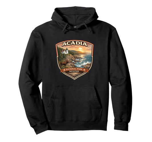 Acadia National Park Maine Novelty Hoodie - Fun Novelty Design Unisex - T-Shirt, Sweatshirt, Hoodie