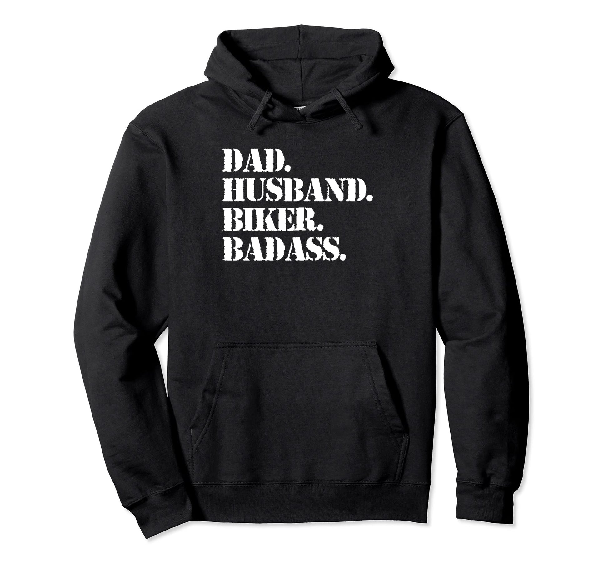 Dad Husband Biker Badass Funny Motorcycle Hoodie - Unique Graphic Unisex - T-Shirt, Sweatshirt, Hoodie