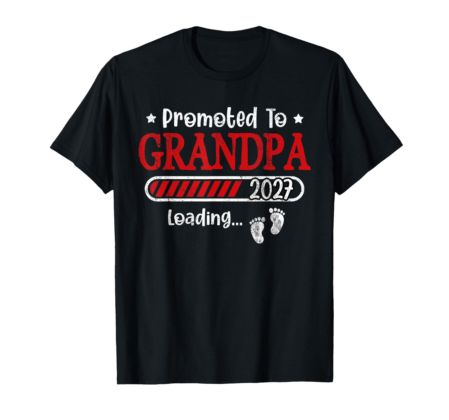 Promoted To Grandpa Est 2027 T-Shirt - Trendy Graphic for Adults - T-Shirt, Sweatshirt, Hoodie
