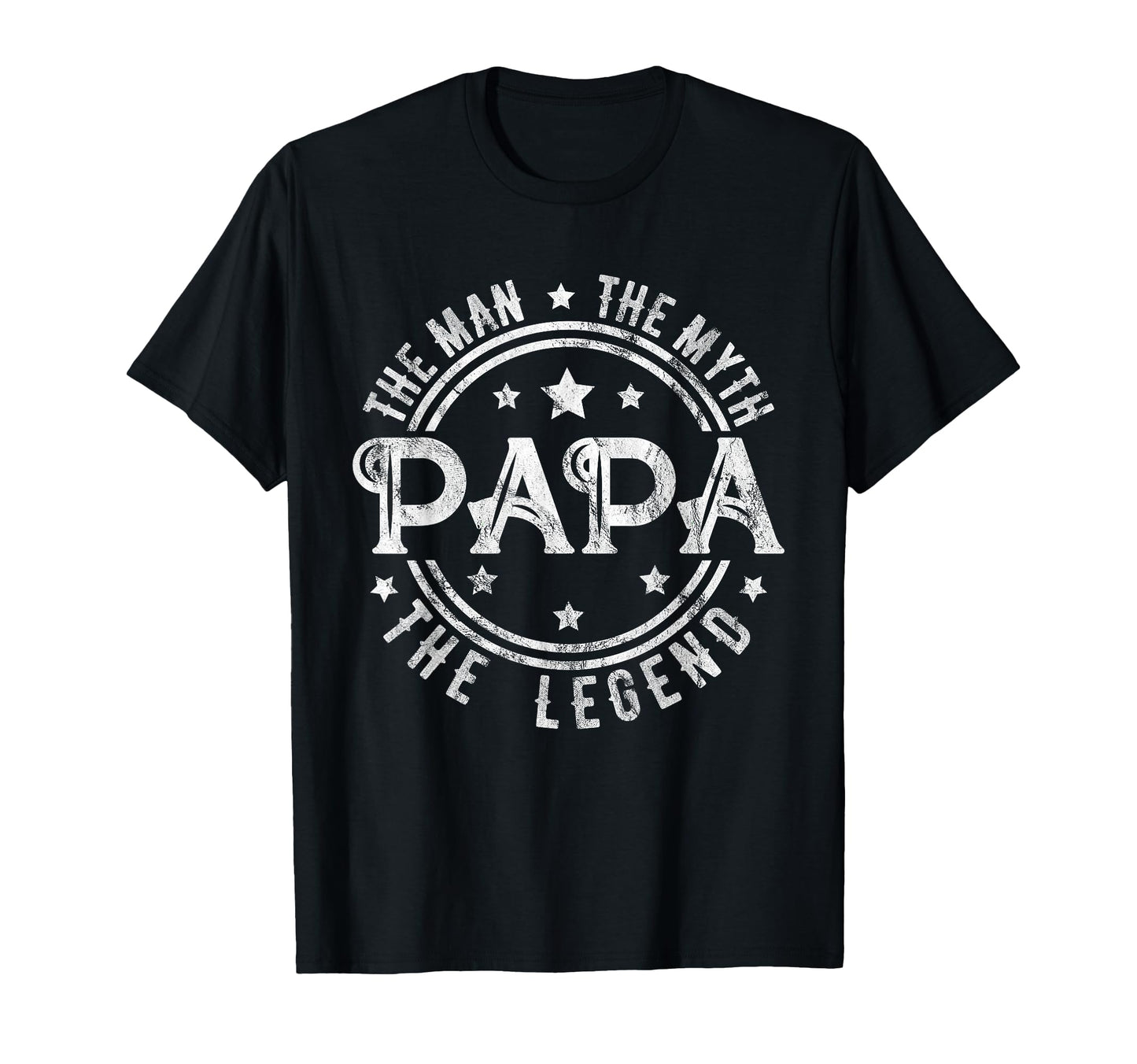 Papa Myth Legend Daddy Father Dad T-Shirt - Minimalist Print for Adults - T-Shirt, Sweatshirt, Hoodie