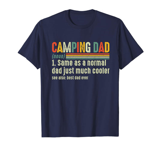 Camping Dad Definition Fathers Day 2024 T-Shirt - Minimalist Print Unisex - T-Shirt, Sweatshirt, Hoodie