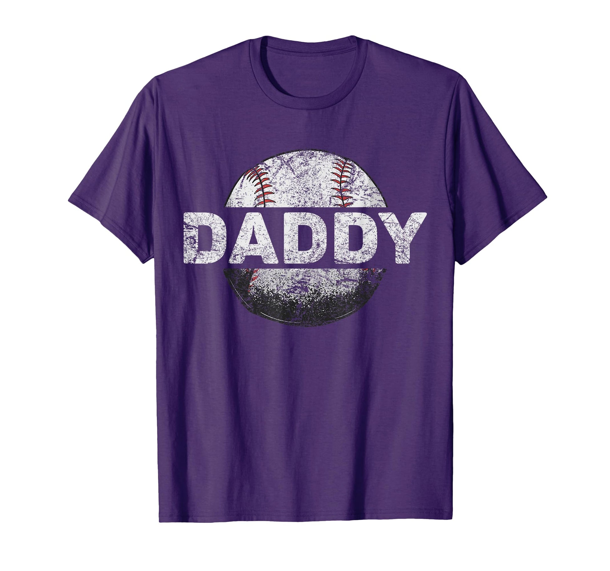 Baseball Daddy Dad Baseball Ball T-Shirt - Casual Everyday Wear for Adults - T-Shirt, Sweatshirt, Hoodie