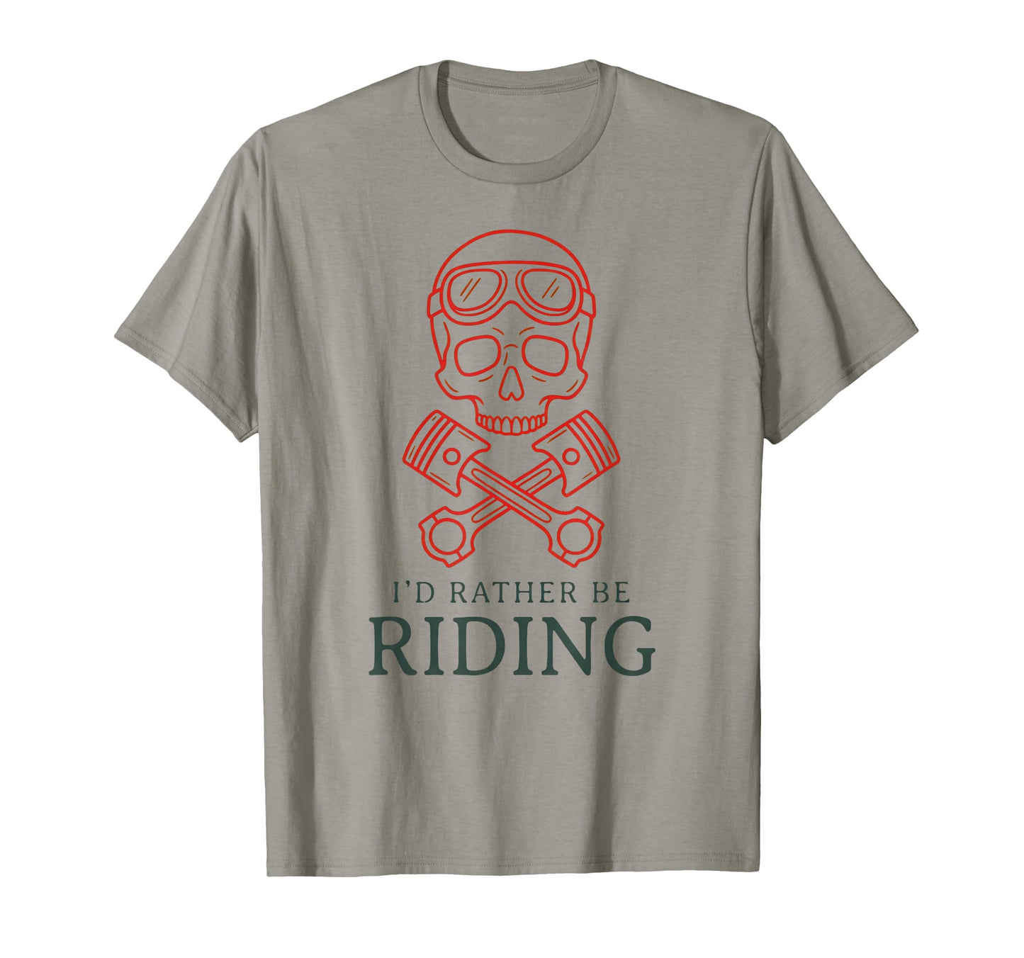 Motorcycle Id Rather Be Riding Minimalist T-Shirt - Minimalist Print Unisex - T-Shirt, Sweatshirt, Hoodie