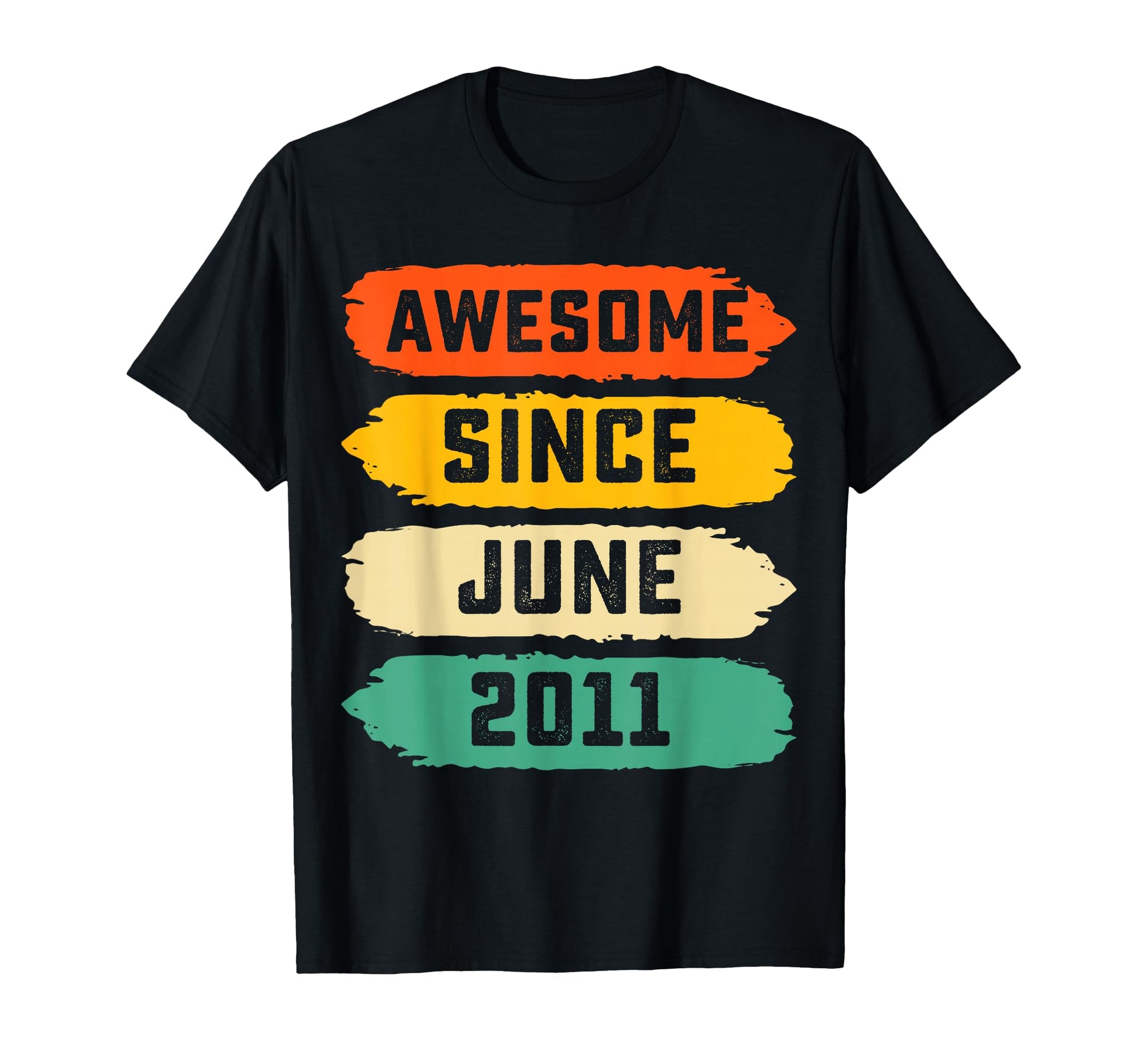 15Th Birthday Gift Awesome Since June 2011 T-Shirt - Unique Graphic Unisex - T-Shirt, Sweatshirt, Hoodie