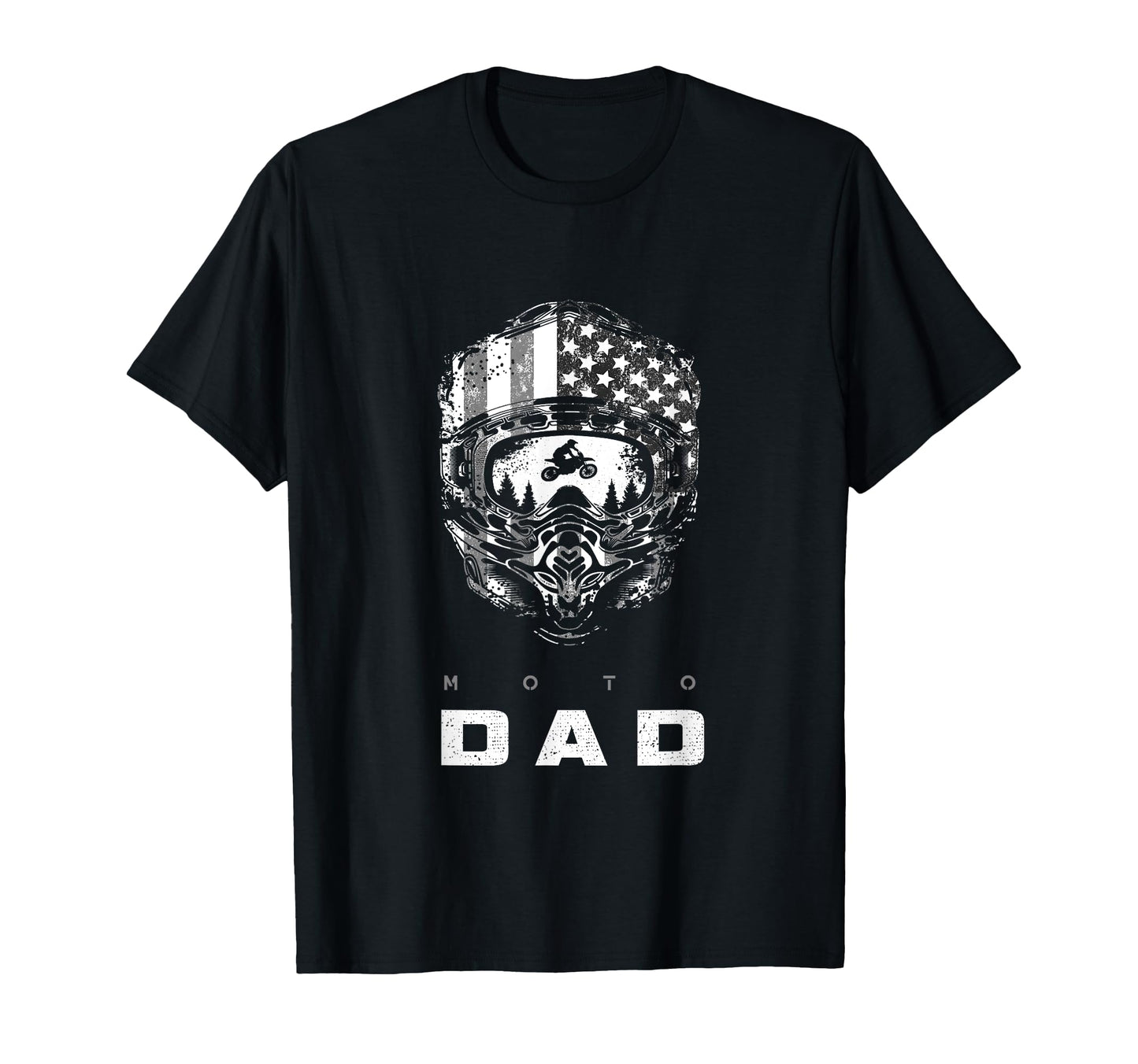 American Motocross Dad Dirt Bike T-Shirt - Minimalist Print Unisex - T-Shirt, Sweatshirt, Hoodie