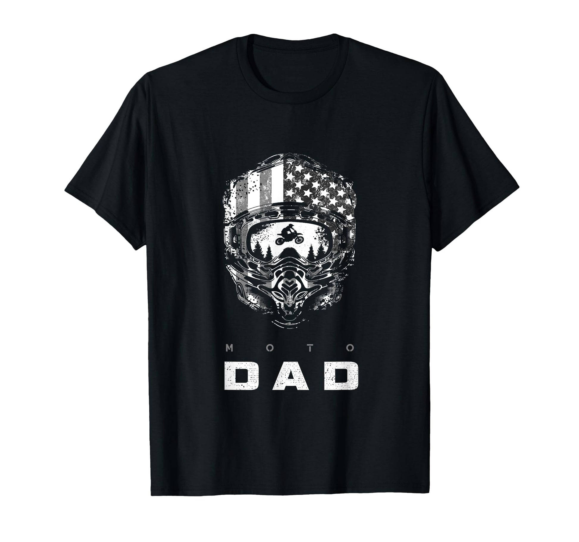 American Motocross Dad Dirt Bike T-Shirt - Minimalist Print Unisex - T-Shirt, Sweatshirt, Hoodie