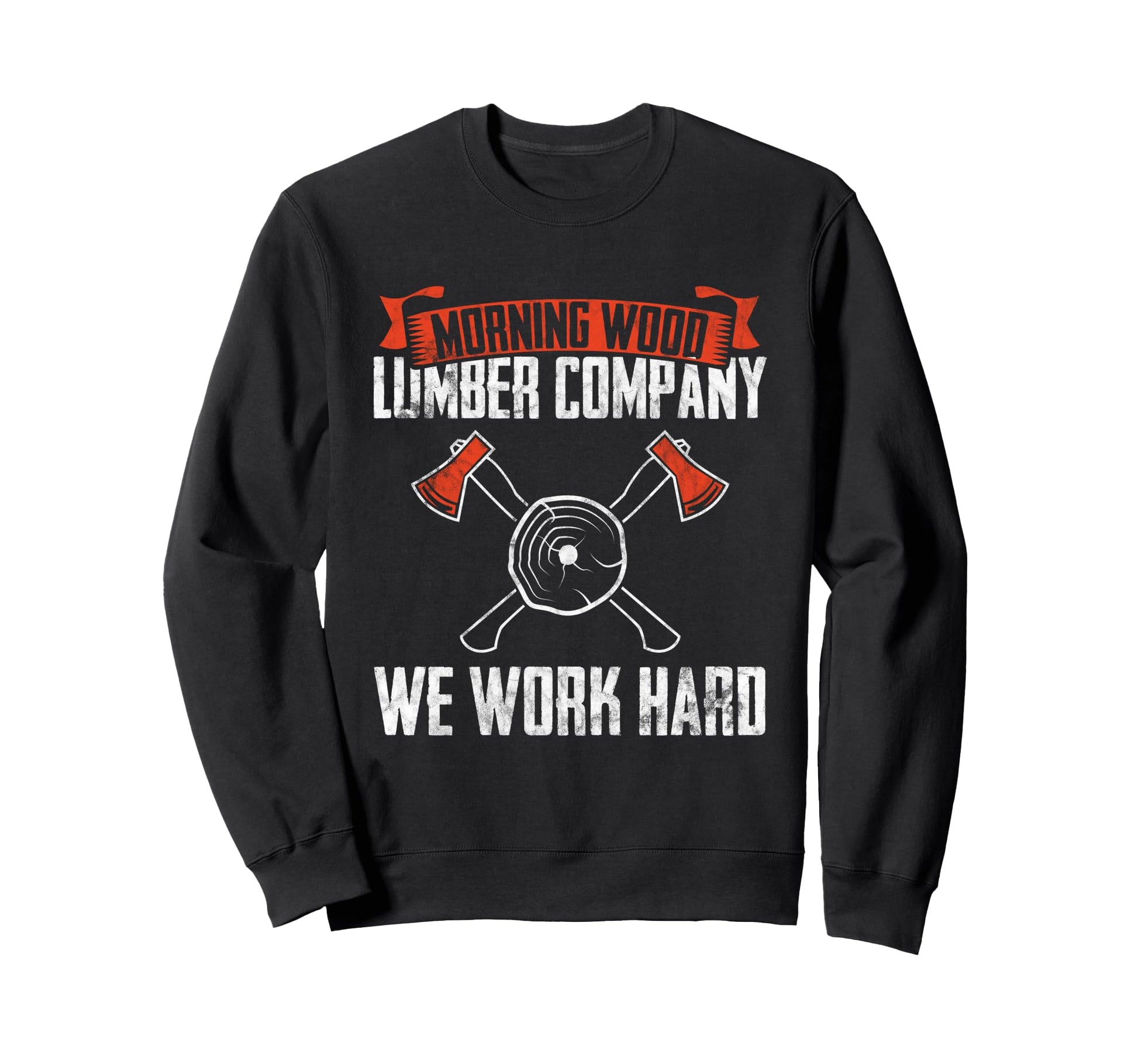 Morning Wood Lumber Company Camping Sweatshirt - Minimalist Print Unisex - T-Shirt, Sweatshirt, Hoodie