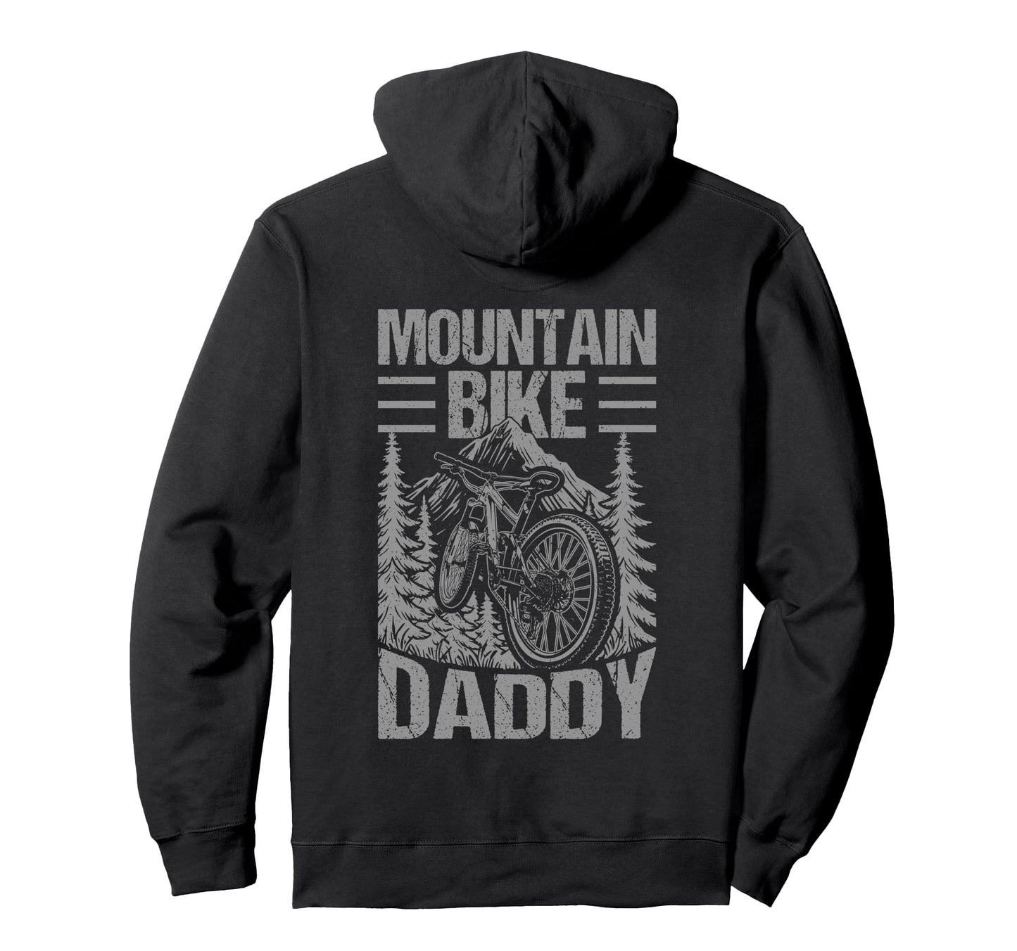 Mountain Bike Dad Like Regular Dad But Hoodie - Unique Graphic Unisex - T-Shirt, Sweatshirt, Hoodie