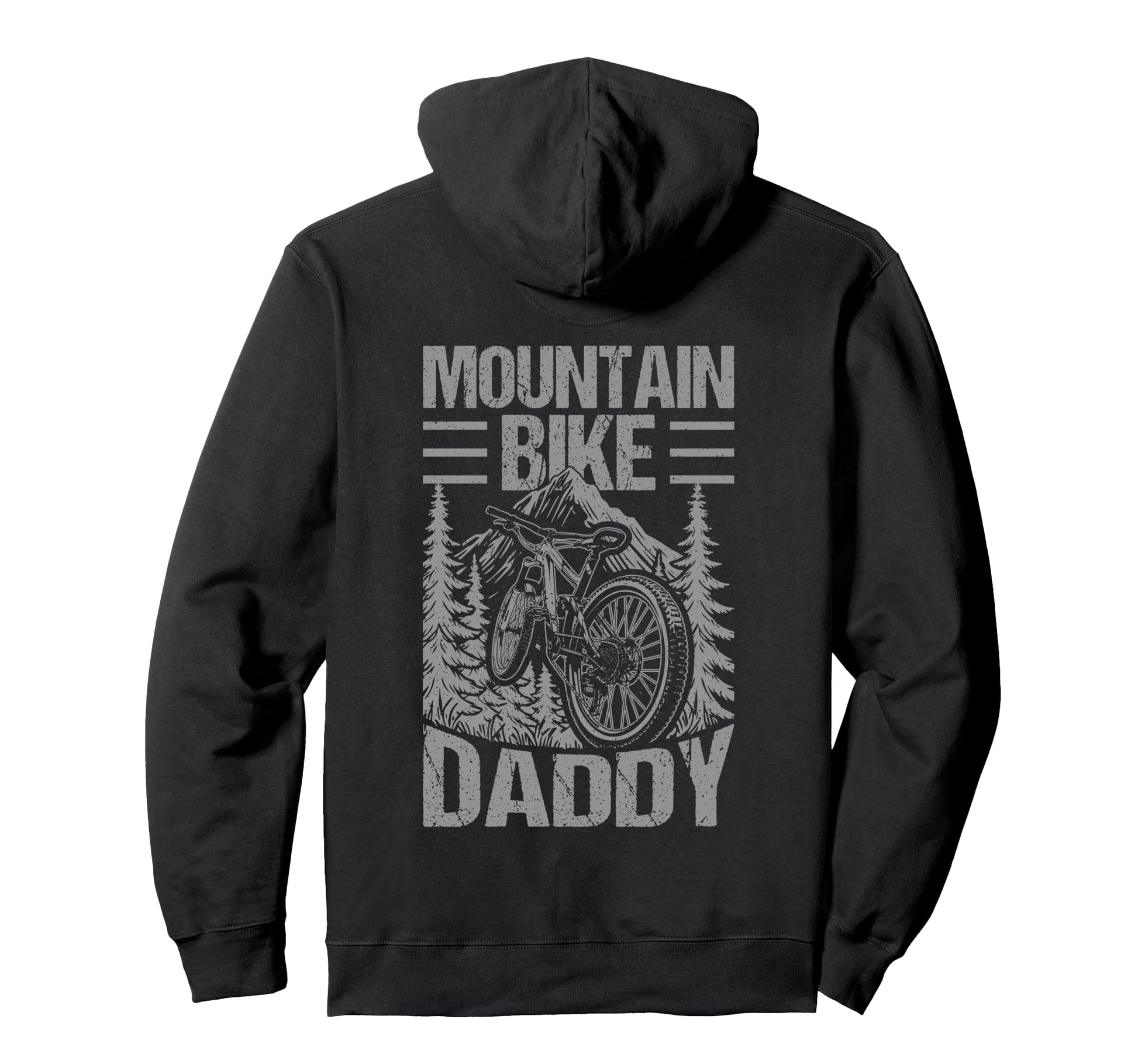 Mountain Bike Dad Like Regular Dad But Hoodie - Unique Graphic Unisex - T-Shirt, Sweatshirt, Hoodie