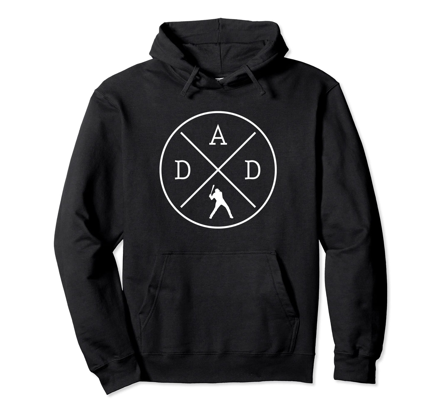 Baseball Dad Softball Player Father Fathers Hoodie - Unique Graphic Unisex - T-Shirt, Sweatshirt, Hoodie