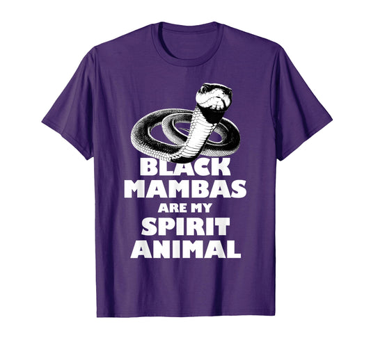 Black Mambas Are My Spirit Animal T-Shirt - Minimalist Print for Adults - T-Shirt, Sweatshirt, Hoodie