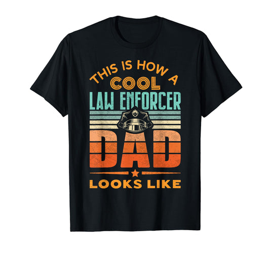 Best Patrol Officer Dad Law T-Shirt - Novelty Apparel Men Women - T-Shirt, Sweatshirt, Hoodie