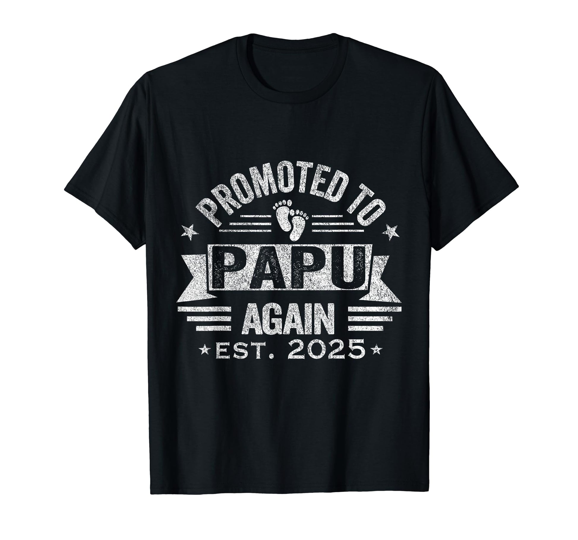 Promoted To Papu Again 2025 Greek Grandpa T-Shirt - Trendy Graphic Unisex - T-Shirt, Sweatshirt, Hoodie