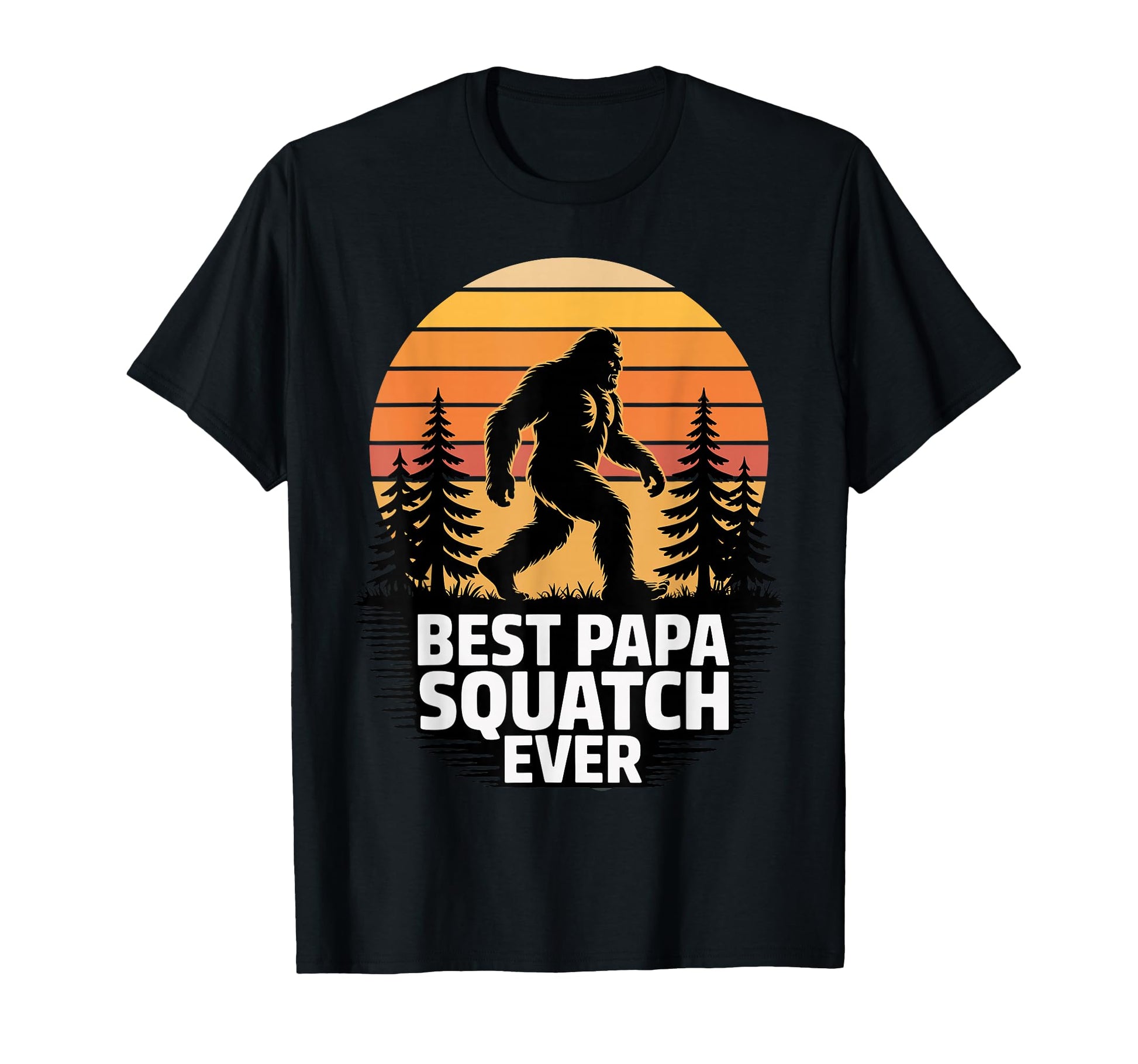 Proud Bigfoot Papa Sasquatch Sunset T-Shirt - Streetwear Style for Adults - T-Shirt, Sweatshirt, Hoodie