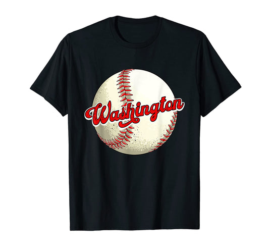 Baseball Lover Mom Dad Washington T-Shirt - Graphic Print Unisex - T-Shirt, Sweatshirt, Hoodie